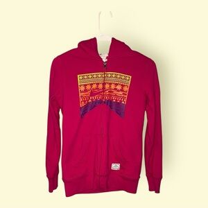 Nike Zip Up Hoodie Pink Size Youth Large Skulls Rare